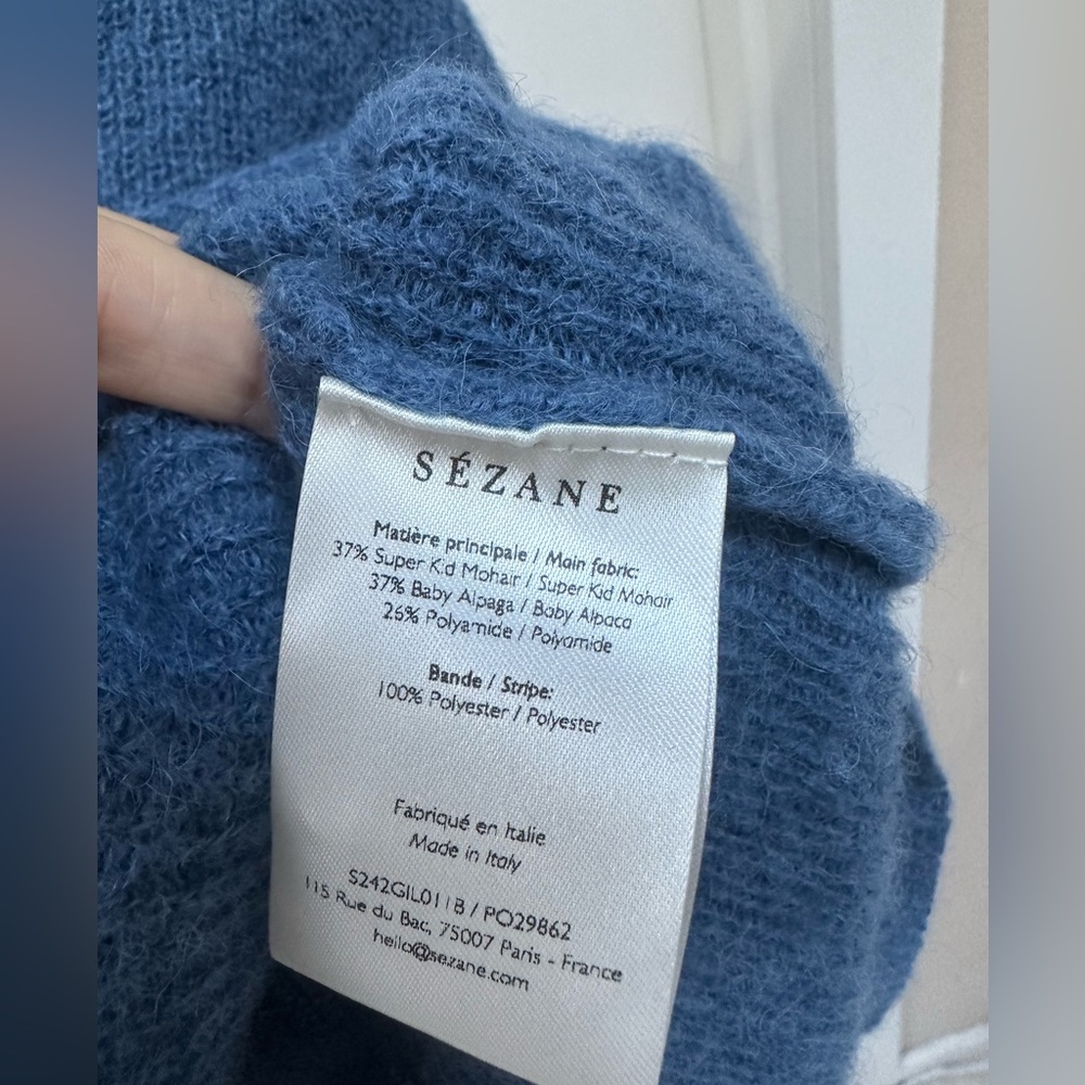 Sezane Women's Blue Cardigan - Picture 8 of 9